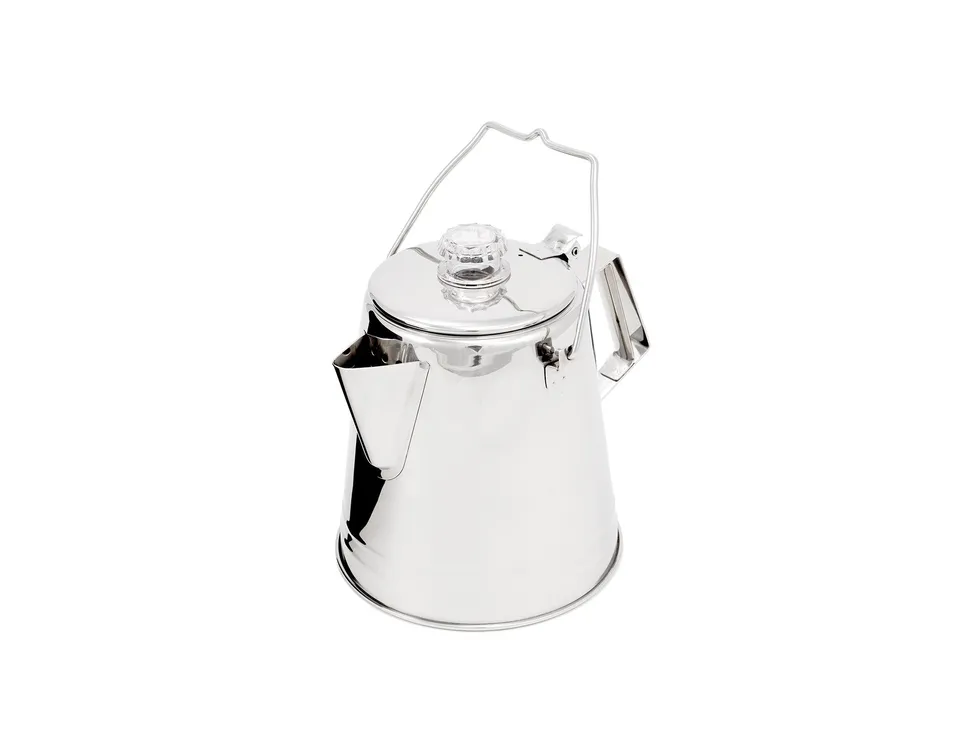 GSI Glacier percolateur café inox 14 tasses feu et réchaud