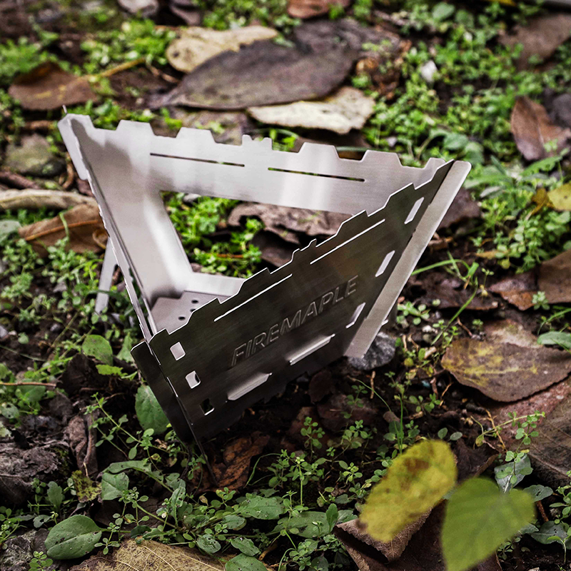 FireMaple Maverick réchaud bois triangle pliable inox