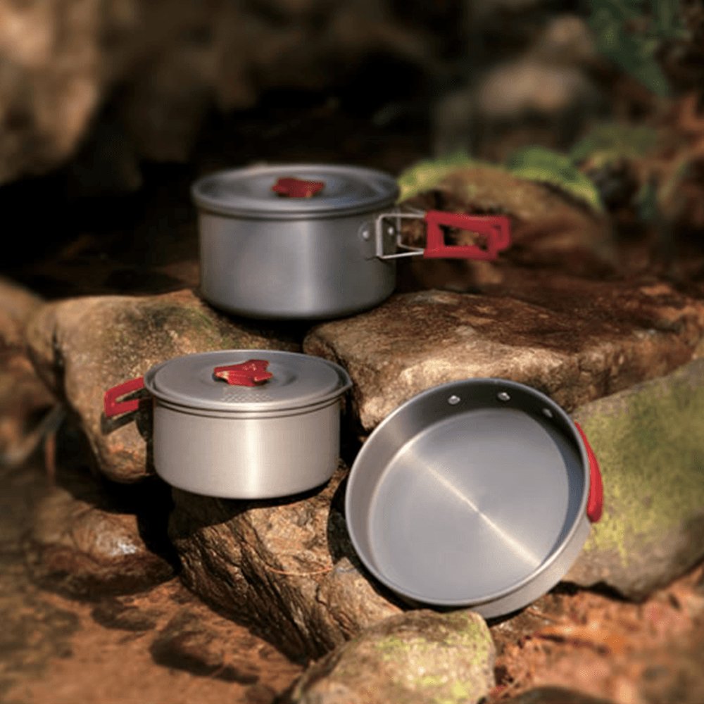 FireMaple FMC-202 popote camping alu 3 pièces 2-3 pers