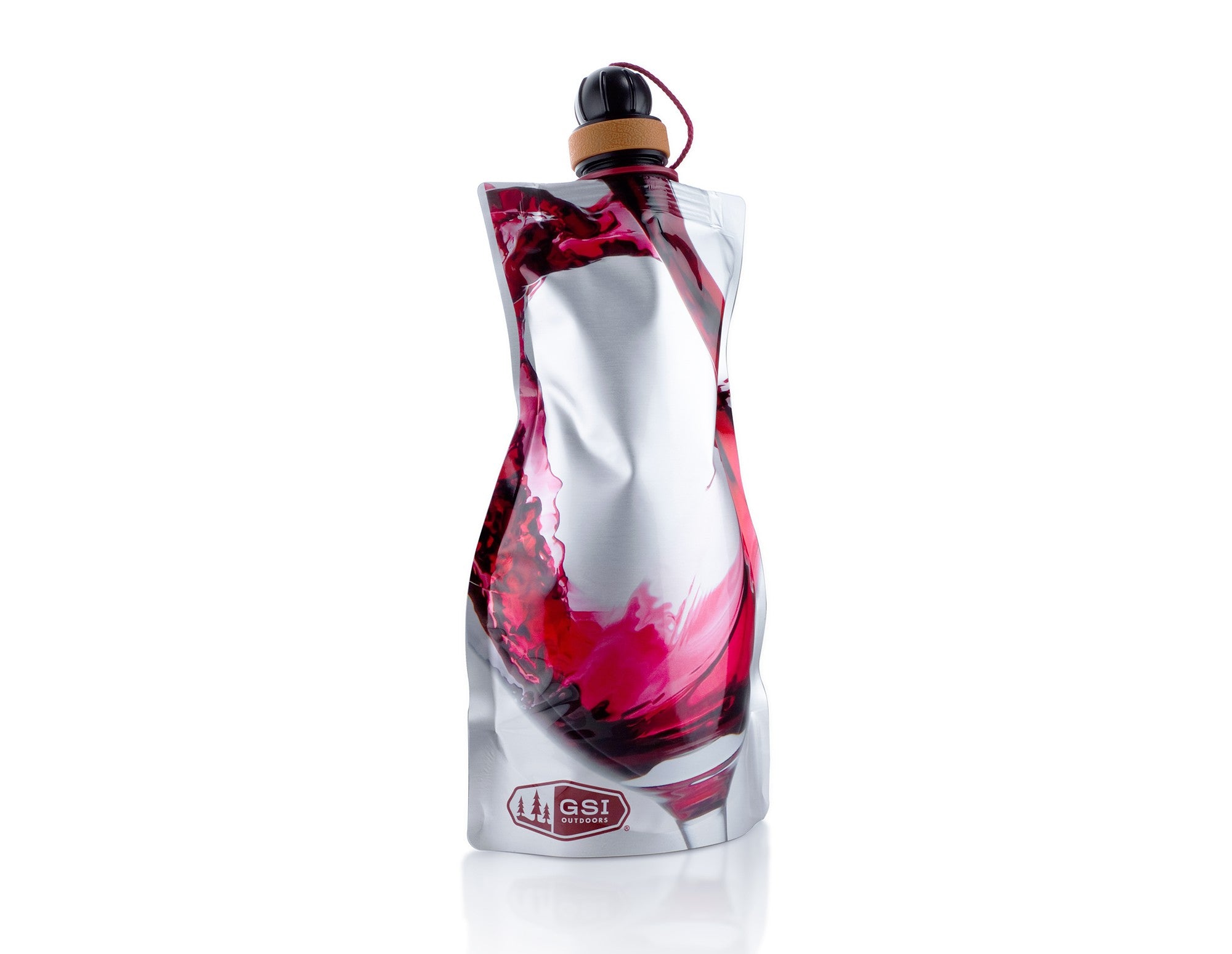 GSI Camping Tableware Soft Sided Wine Carafe 750 ml souple
