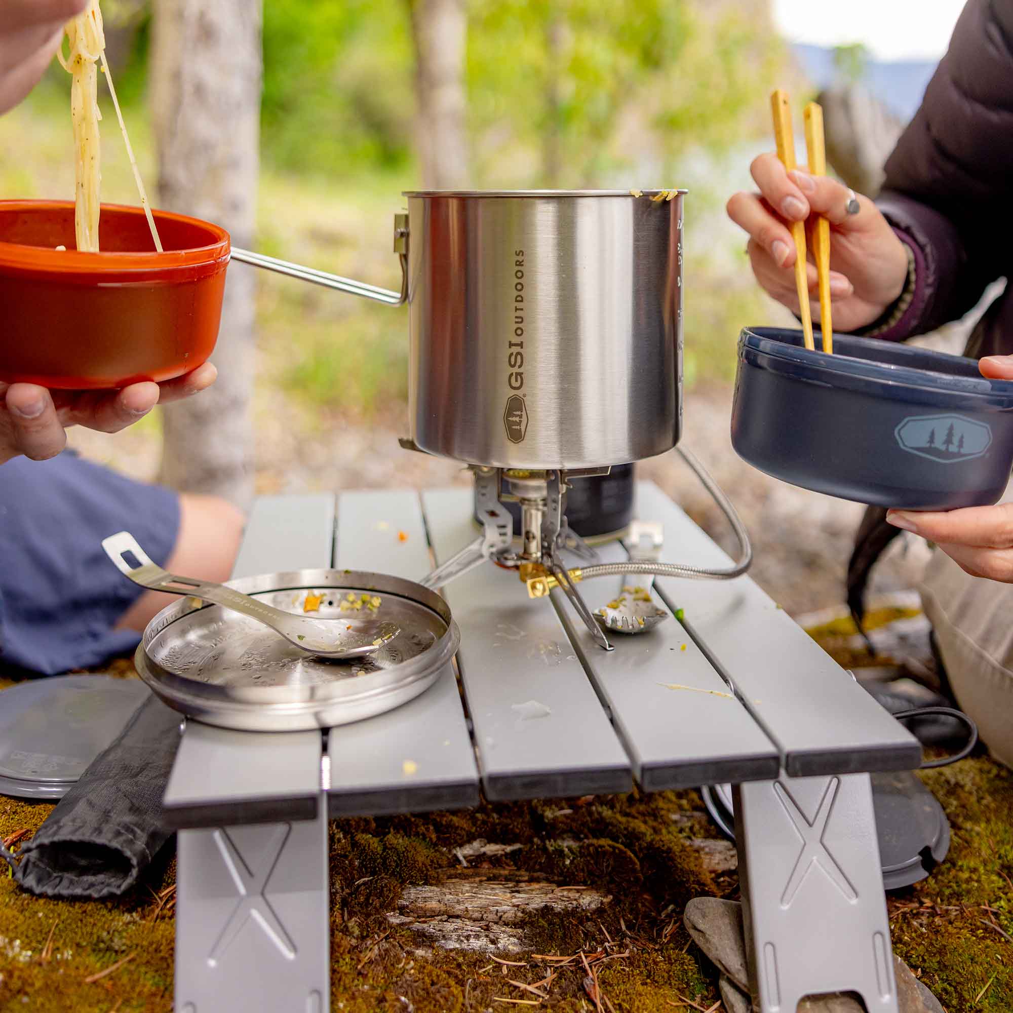 GSI Base Camp Micro Table+ table camping alu pliable