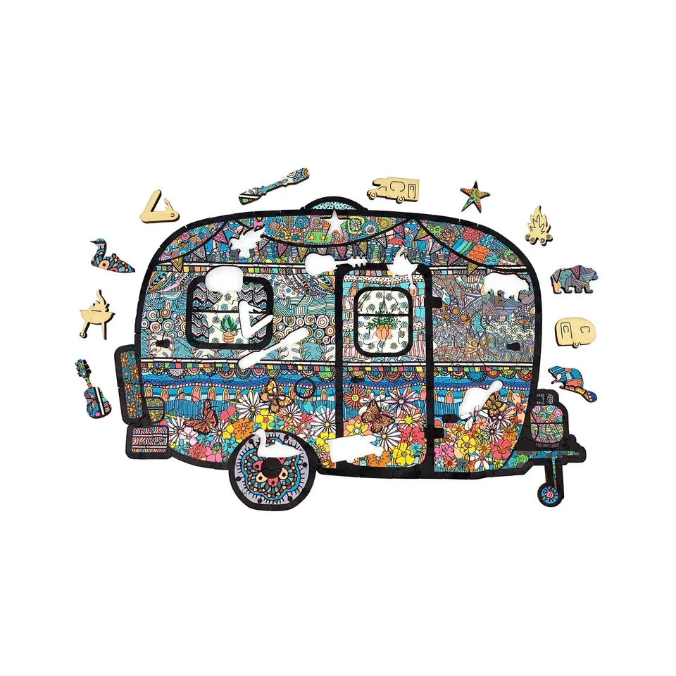 GSI Retro Trailer puzzle bois 188 pièces