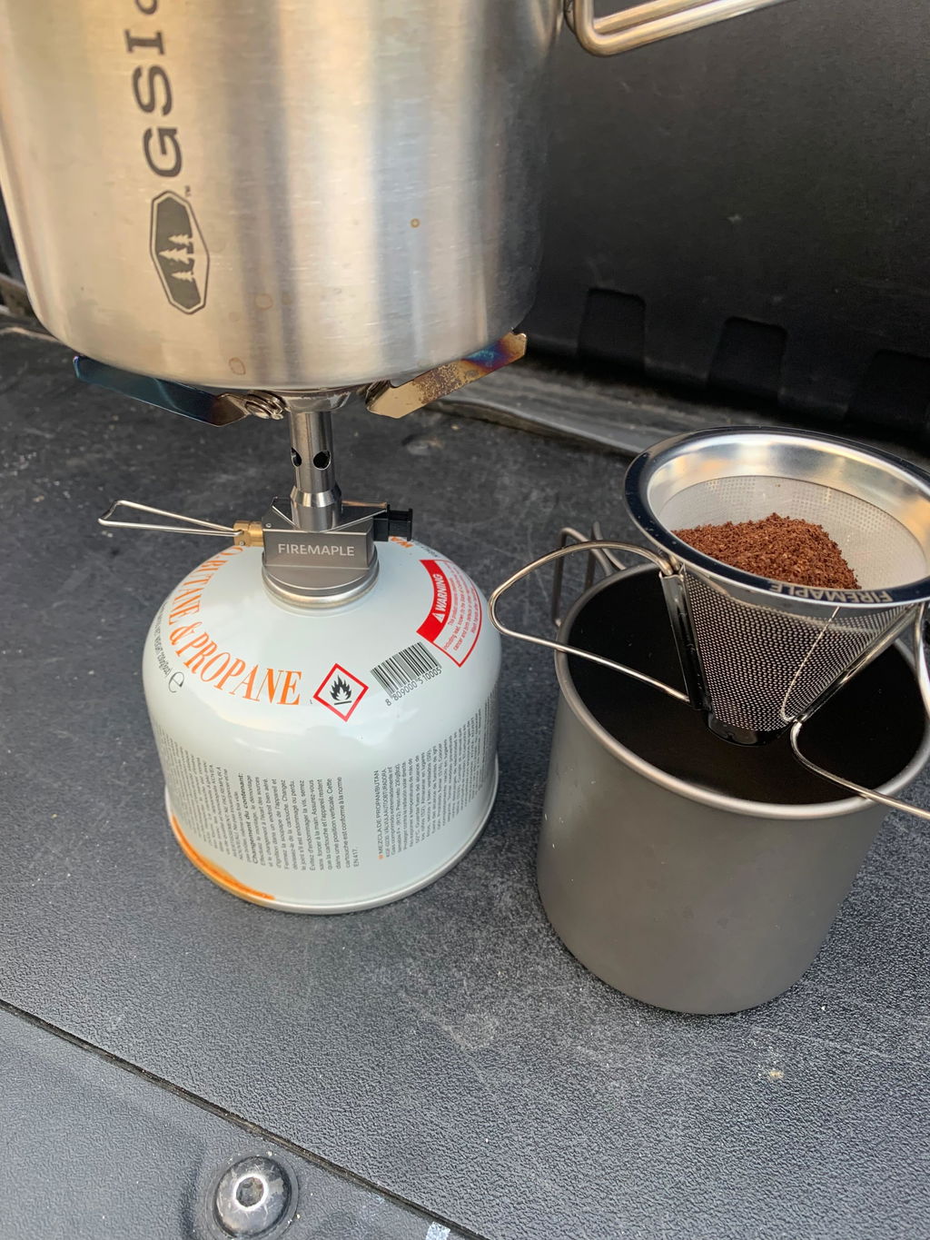 FireMaple Antarcti filtre café camping inox pliable