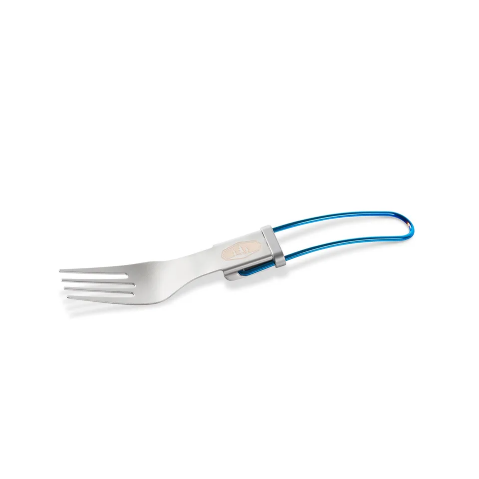 GSI Glacier fourchette pliante bleue inox