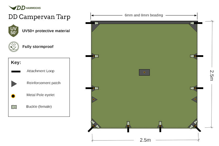 DD Hammocks Campervan Tarp auvent fourgon