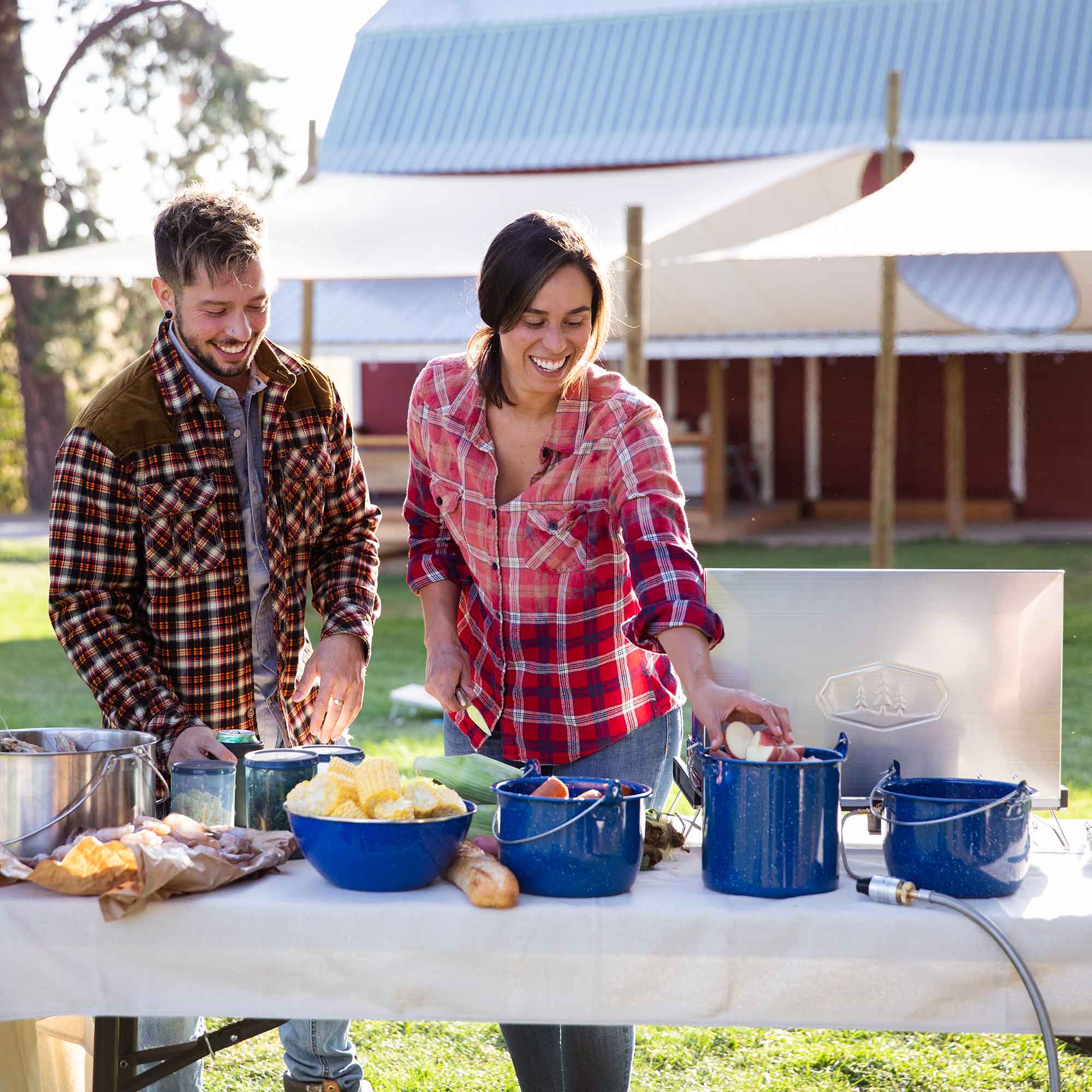 GSI Enamelware faitout émaillé 1,7 quart avec couvercle