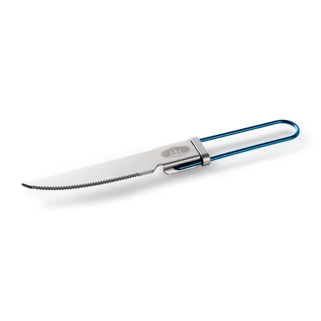 GSI Glacier couteau pliant inox lame dentée