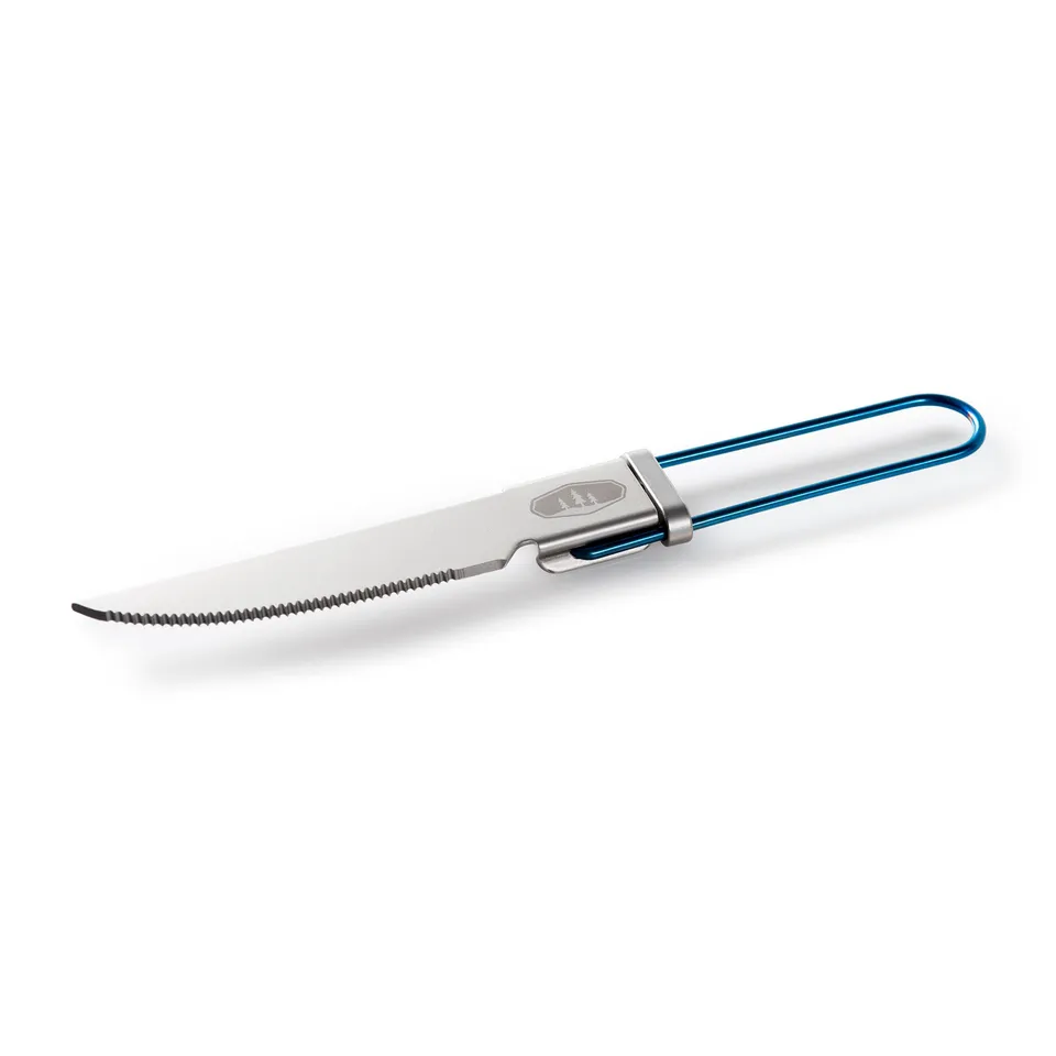 GSI Glacier couteau pliant inox lame dentée