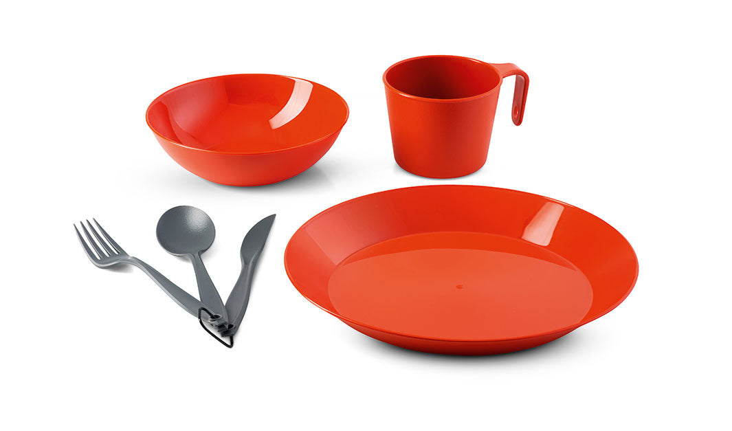 GSI Cascadian Set Table 1 Personne vaisselle camping Sandstone