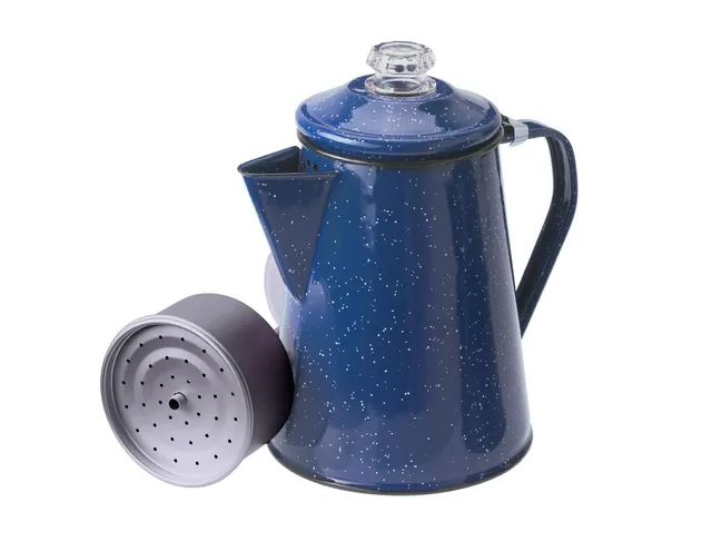 GSI Camp Coffee percolateur 12 tasses bleu