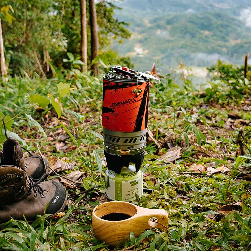 FireMaple Polaris Réchaud Camping 1 L Rouge Régulé