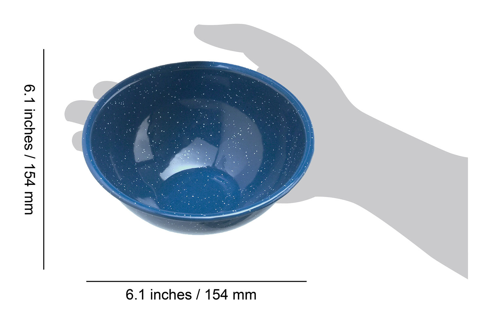 GSI Camping Cookware Bol 6 Pouces Crème Émaillé