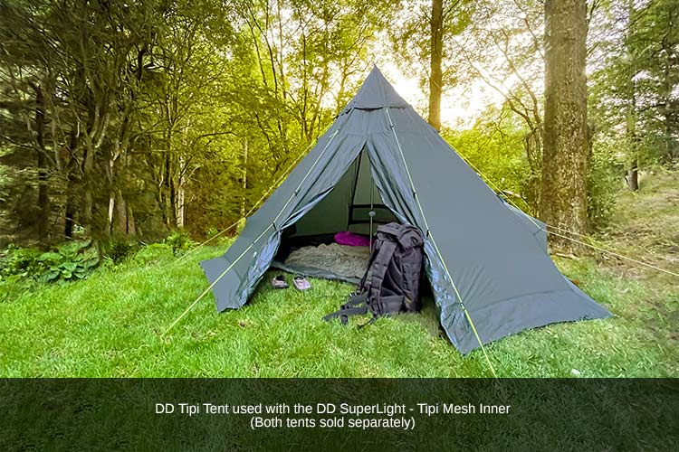 DD Tipi tente tipi 4 places avec mât XL