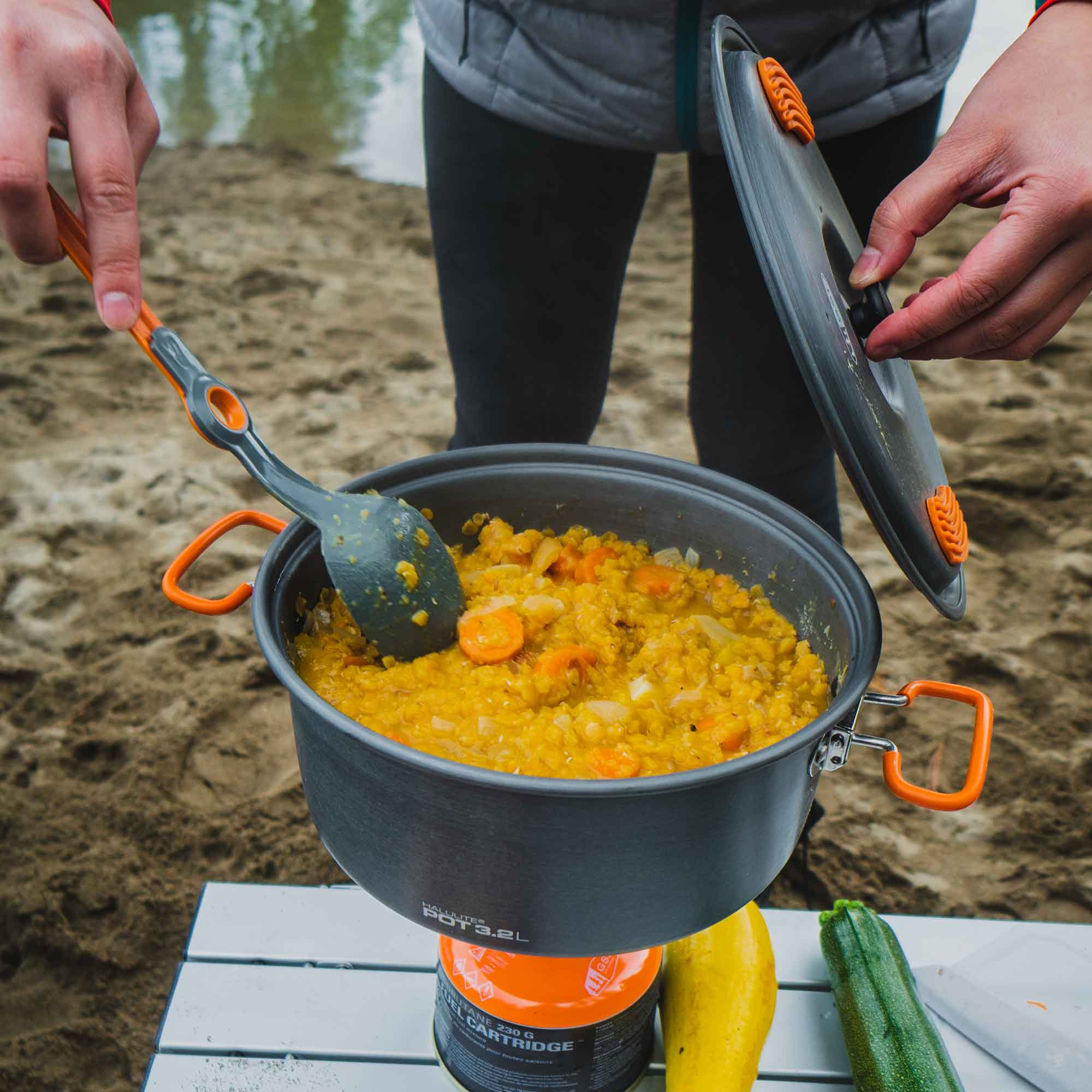 GSI Halulite casserole alu 2 L anodisée + couvercle