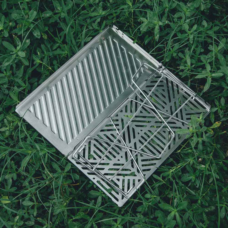 FireMaple Antarcti table grill pliante inox feu de camp