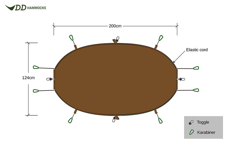 DD Hammocks Underblanket isolation hamac coyote brown -5°C