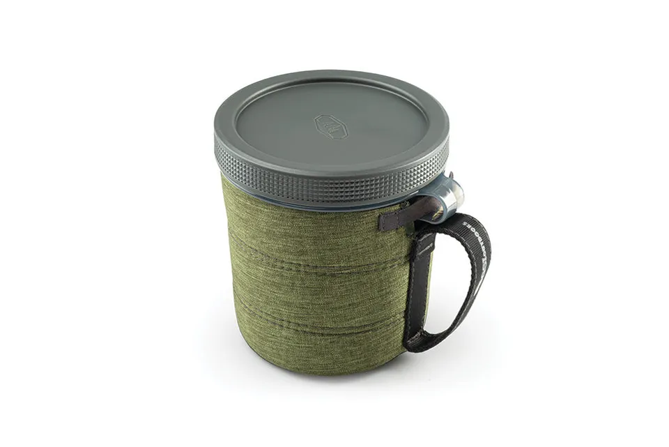 GSI FairShare mug camping avec couvercle bleu 710 ml
