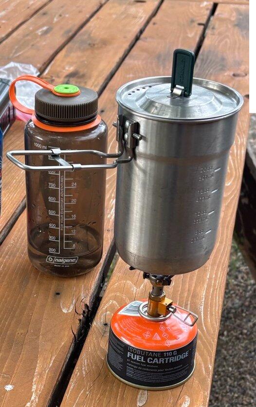 FireMaple FMS-300T réchaud gaz titane 45 g orange