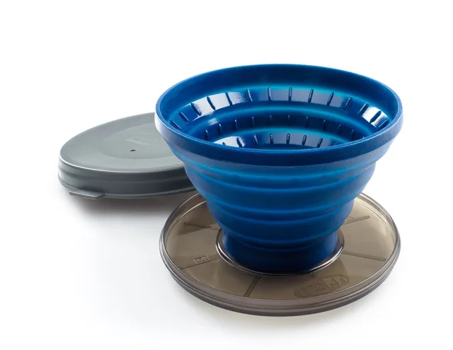 GSI Camp Coffee JavaDrip filtre café pliable bleu