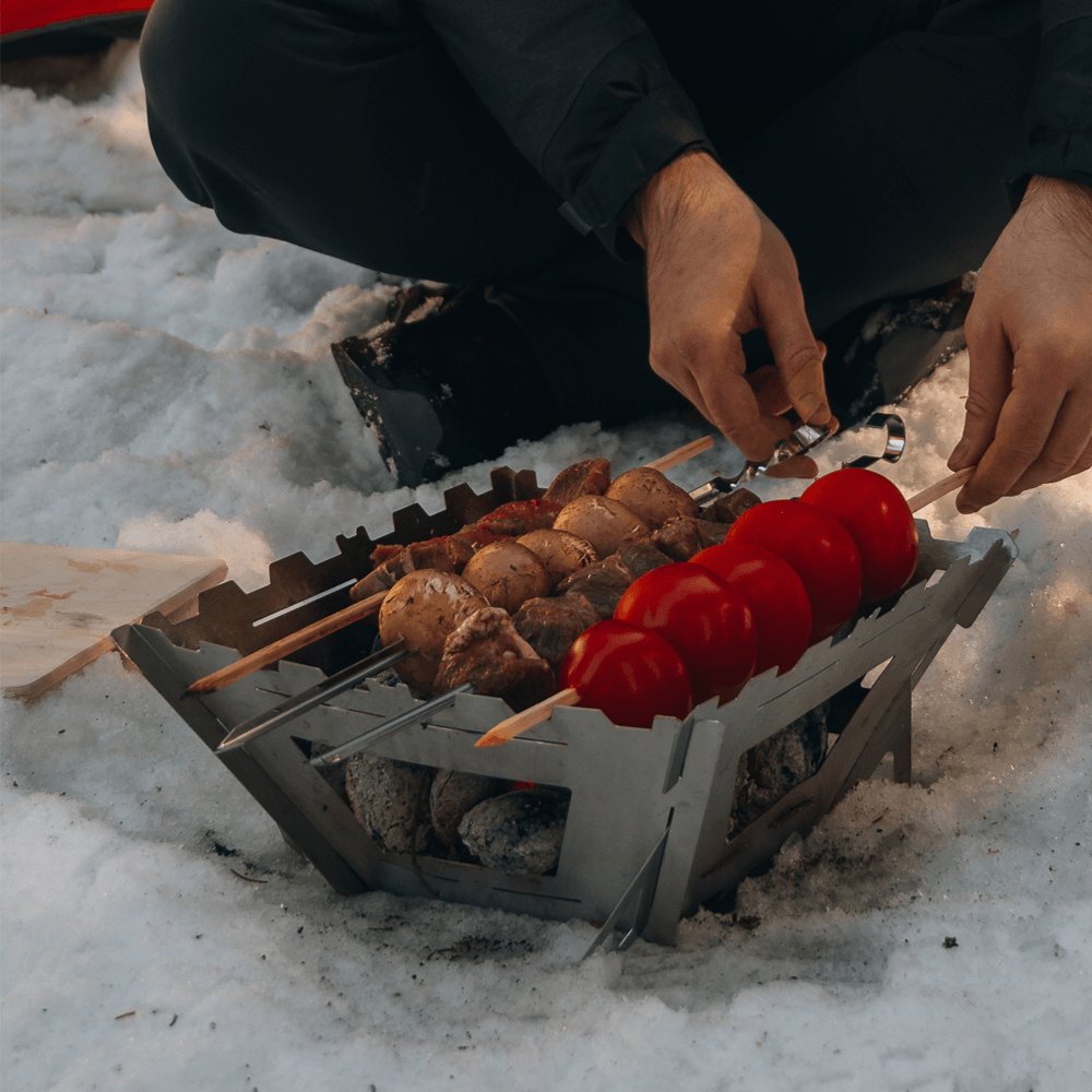 FireMaple Maverick réchaud bois carré pliable avec grille