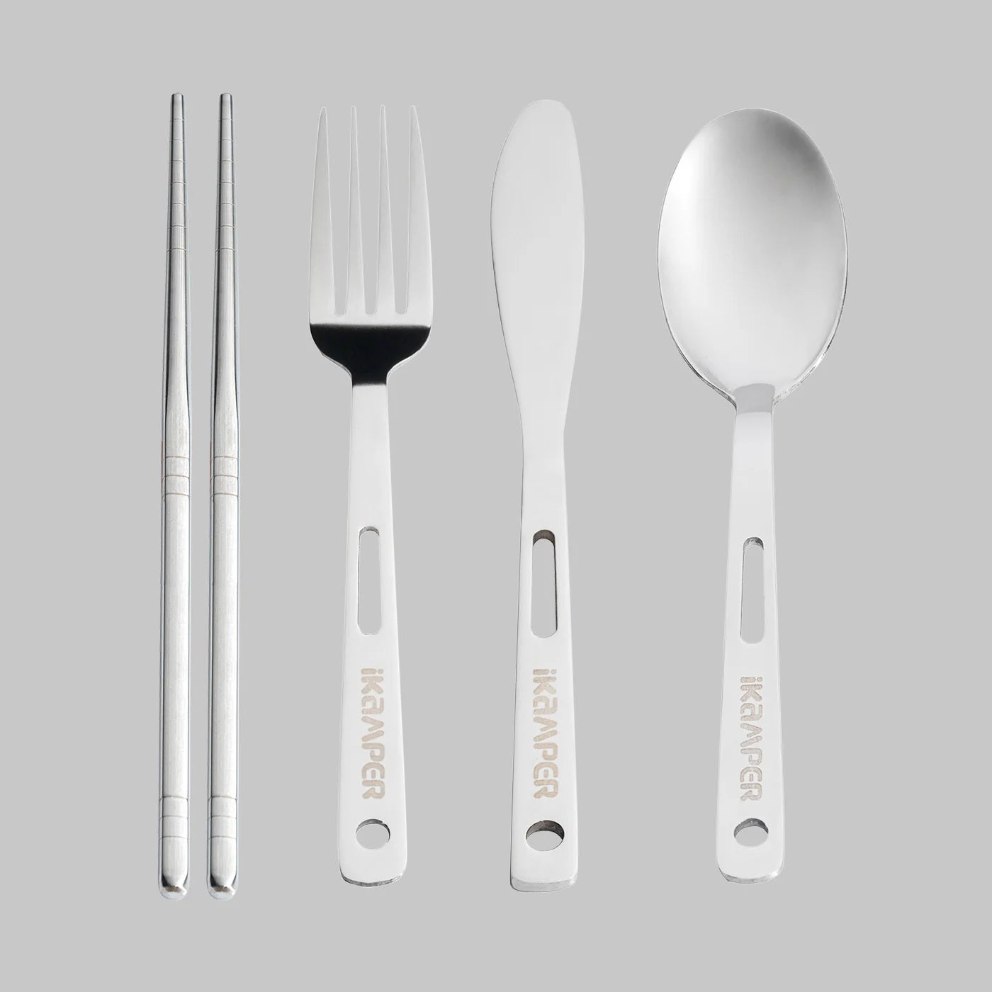 Avendoor Set de Couverts iKamper 13 pièces inox voyage
