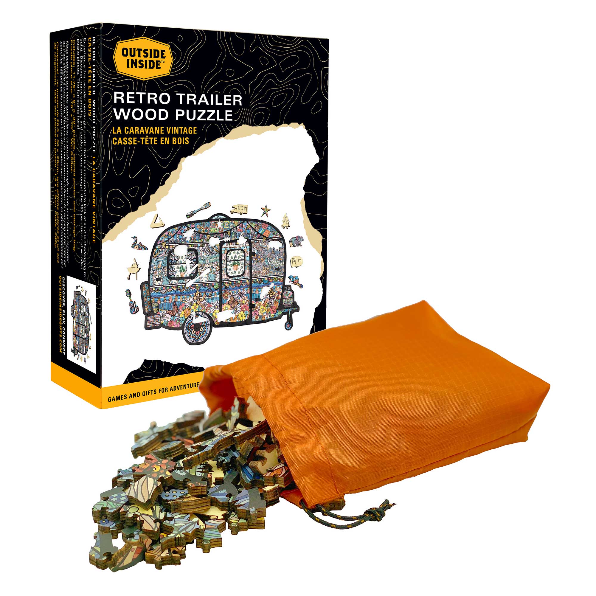 GSI Retro Trailer puzzle bois 188 pièces