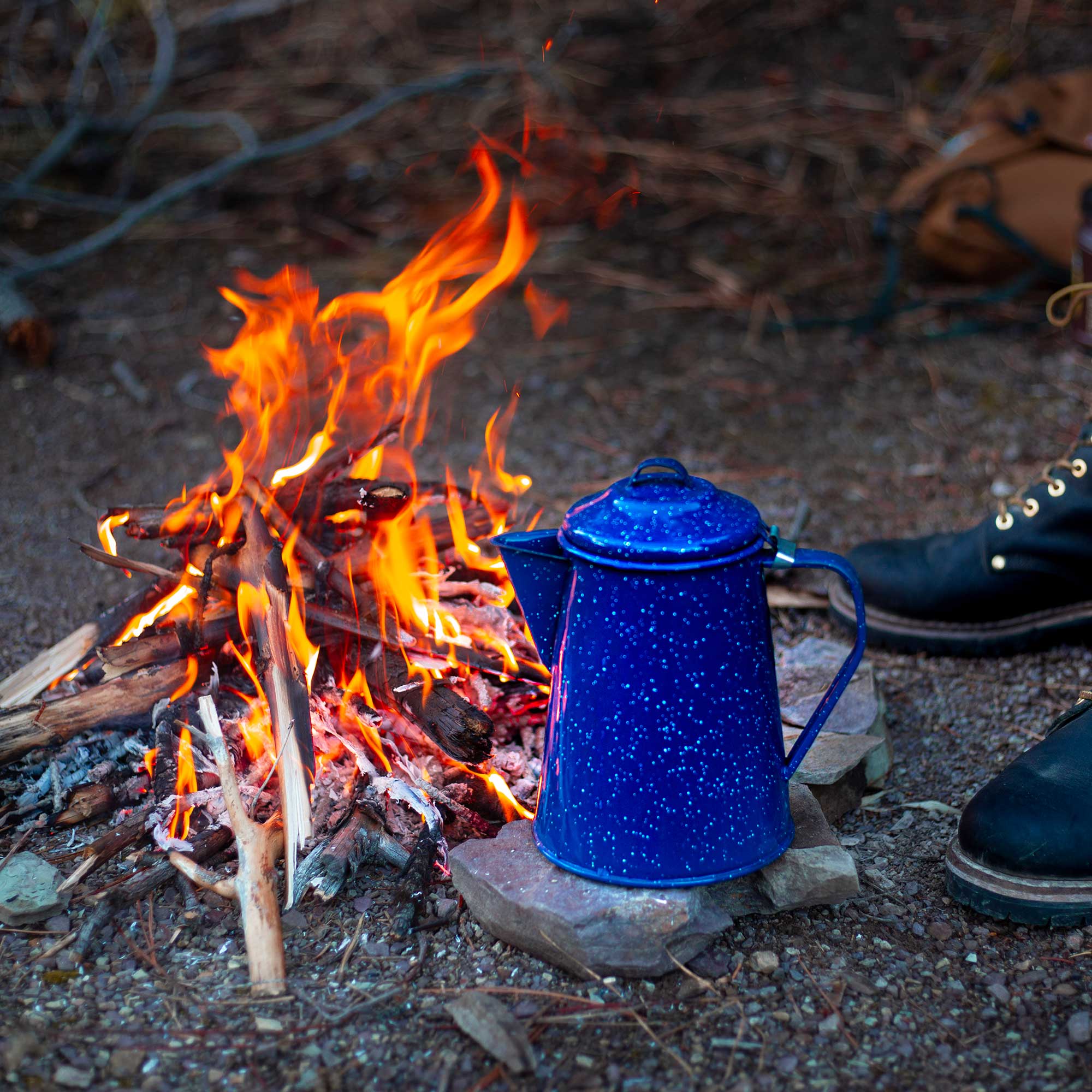 GSI Camp Coffee cafetière émail 8 tasses acier