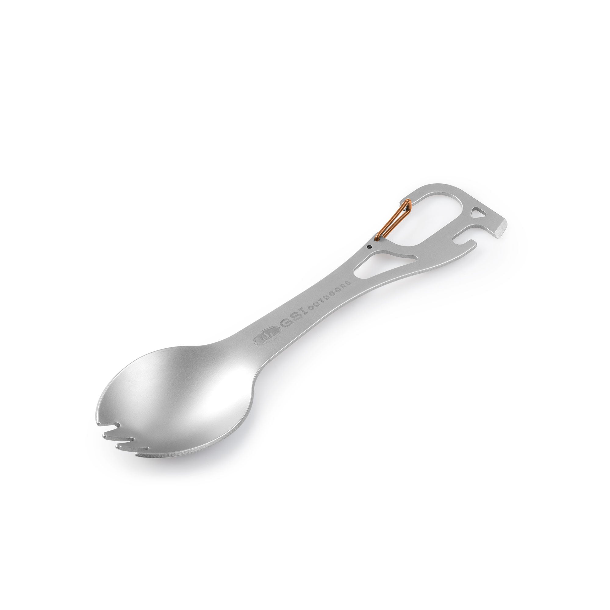 GSI Glacier Spork Multi-Outil Inox avec Mousqueton