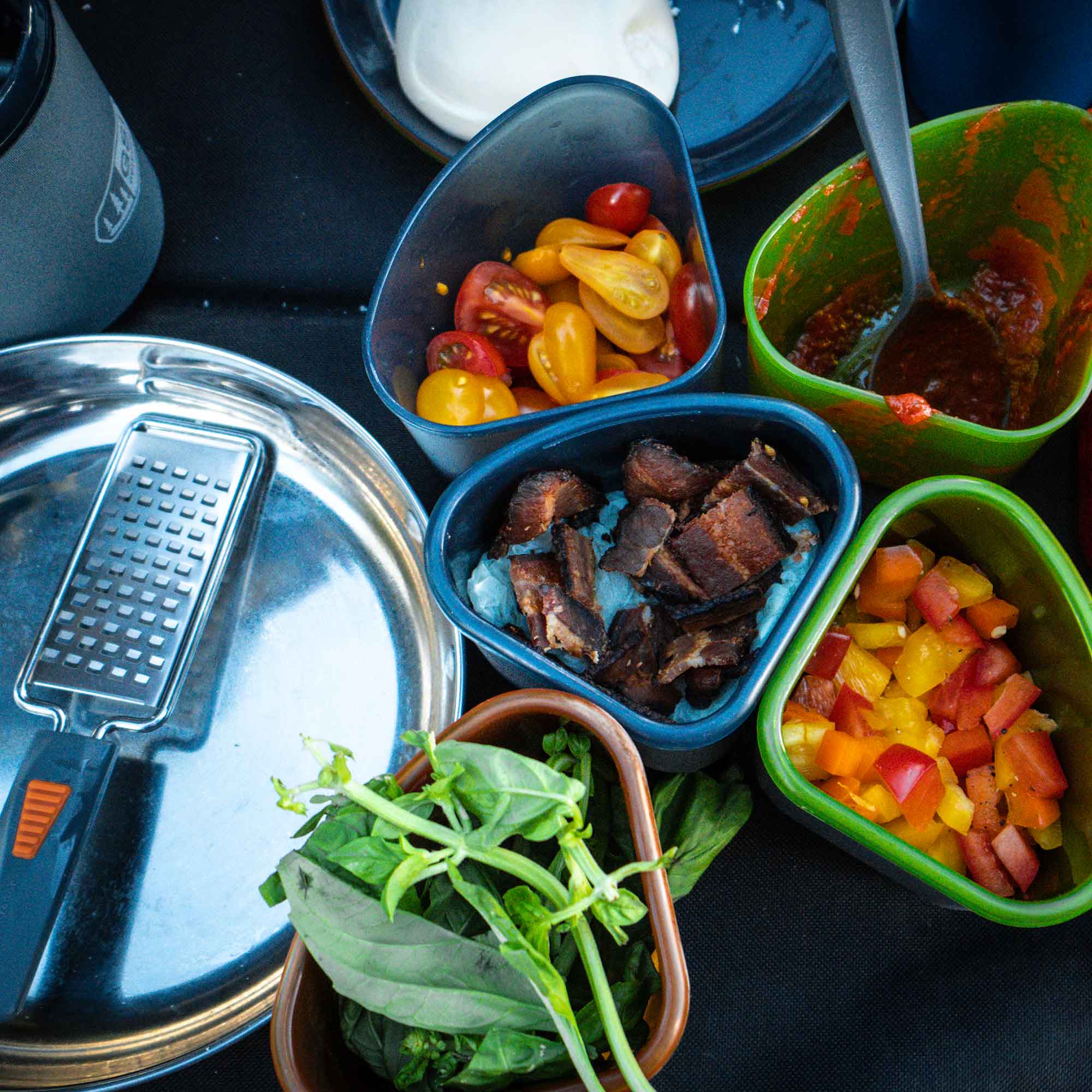 GSI Gourmet Nesting Mug Bowl mug + bol bleu