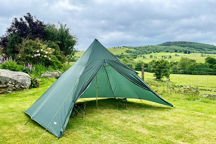 DD SuperLight tente pyramide familiale avec mât 1,8 m