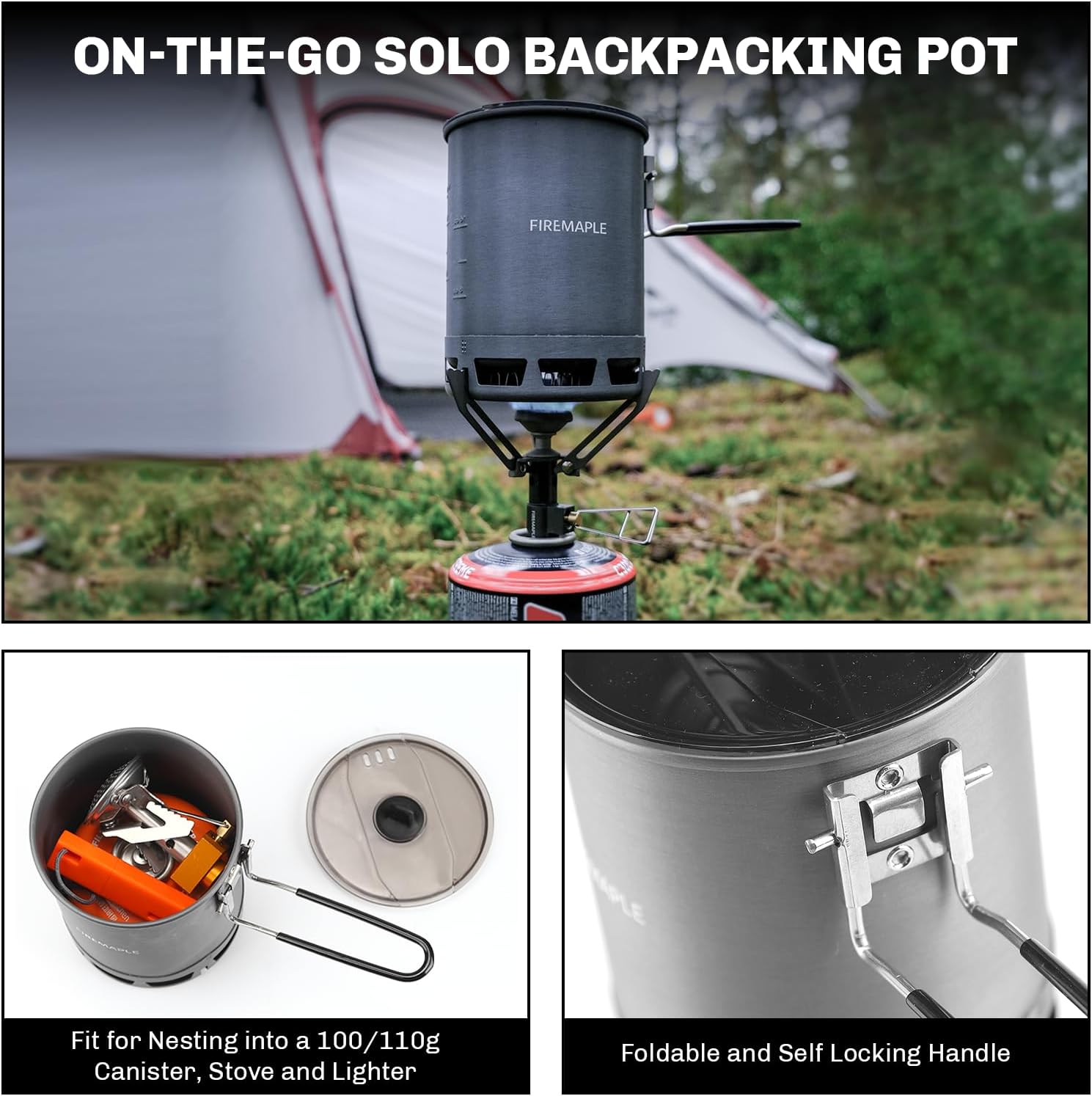 FireMaple Petrel G3 600ml kit popote + réchaud GreenPeak