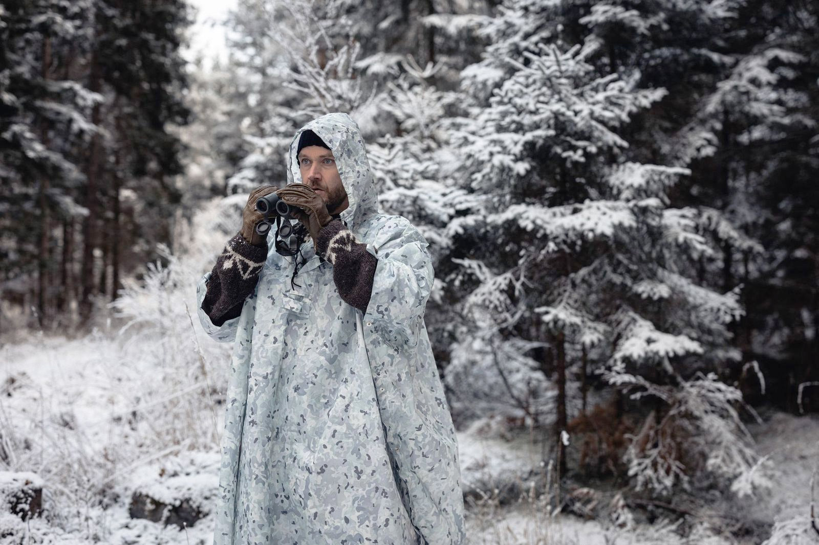 DD Poncho Tarp Winter MC camouflage neige étanche