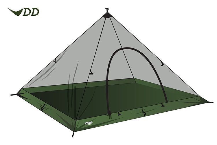 DD SuperLight Tente pyramidale XL mesh 2 places anti-insectes