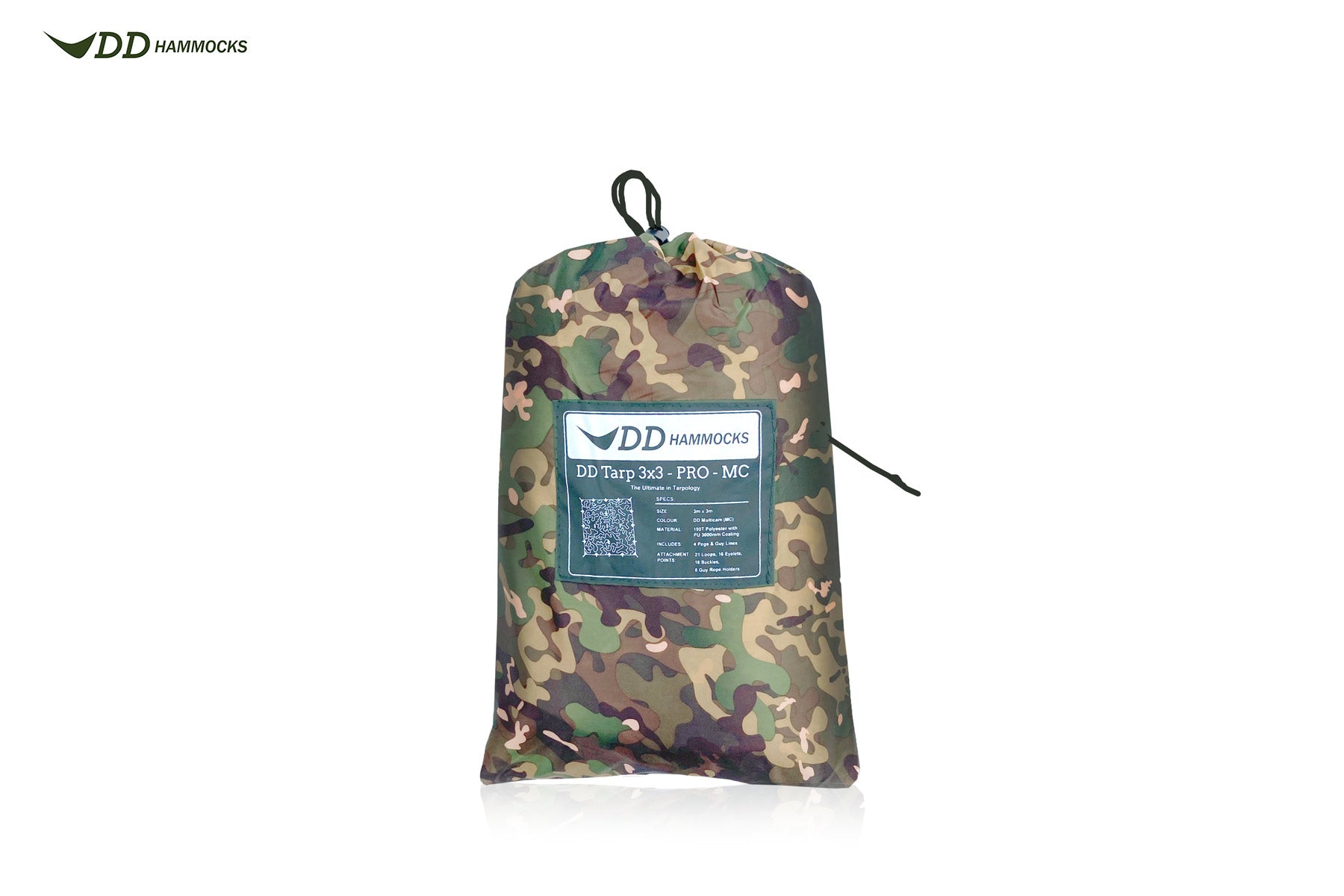 DD Tarps Tarp 3x3 PRO MC Bâche 3 m Étanche 3000 mm
