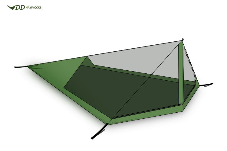 DD SuperLight Tente mesh Bikepacker 1 place anti-insectes