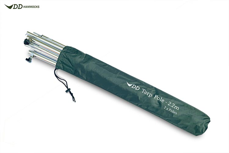 DD Tarp Pole 2,2m mâts tarp réglables x2