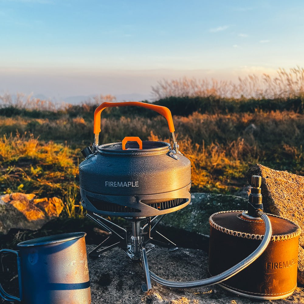 FireMaple Feast set popote camping 3 pièces échangeur chaleur