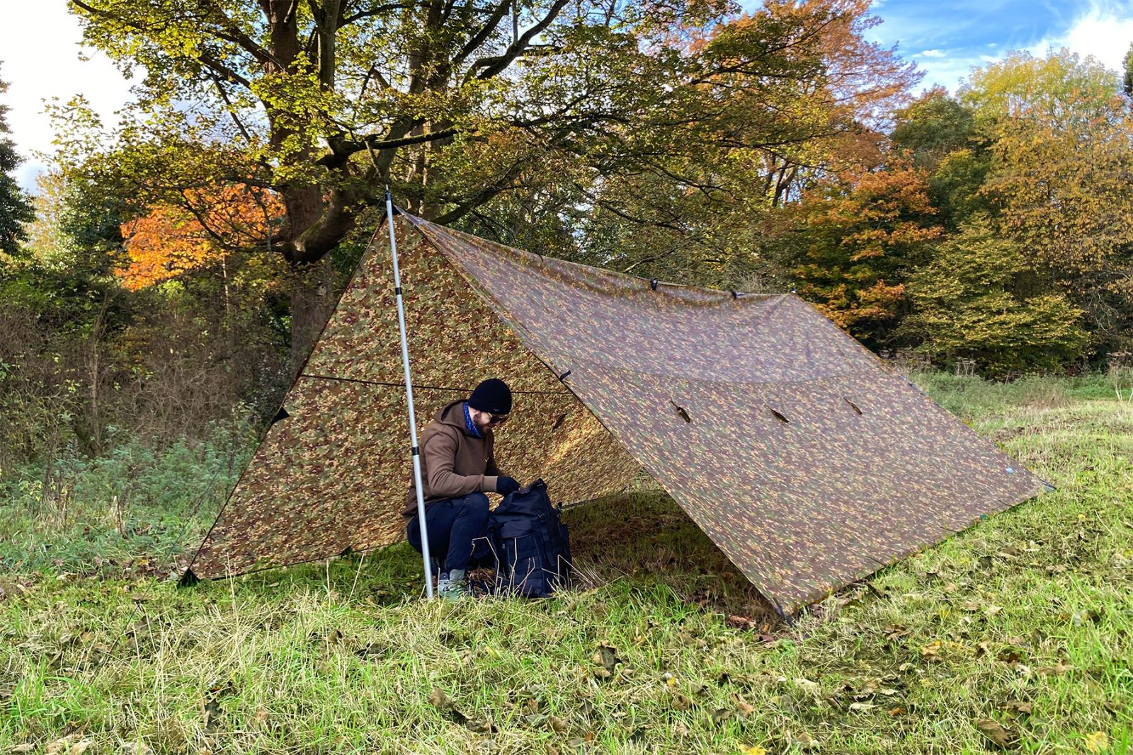 DD Tarp 5x5 bâche groupe multicam 25 points