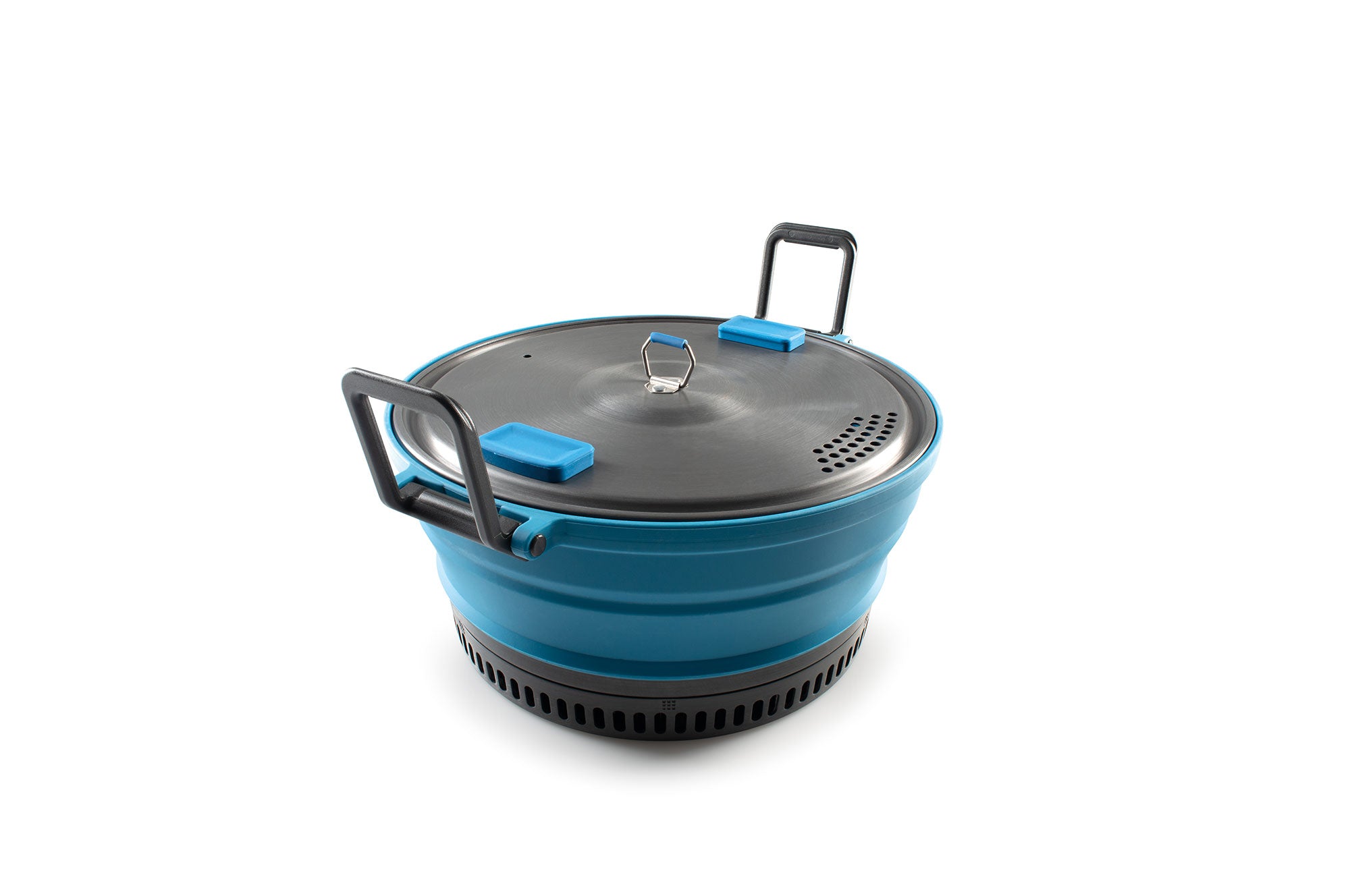 GSI Escape popote HS 2 L bleue silicone anodisé