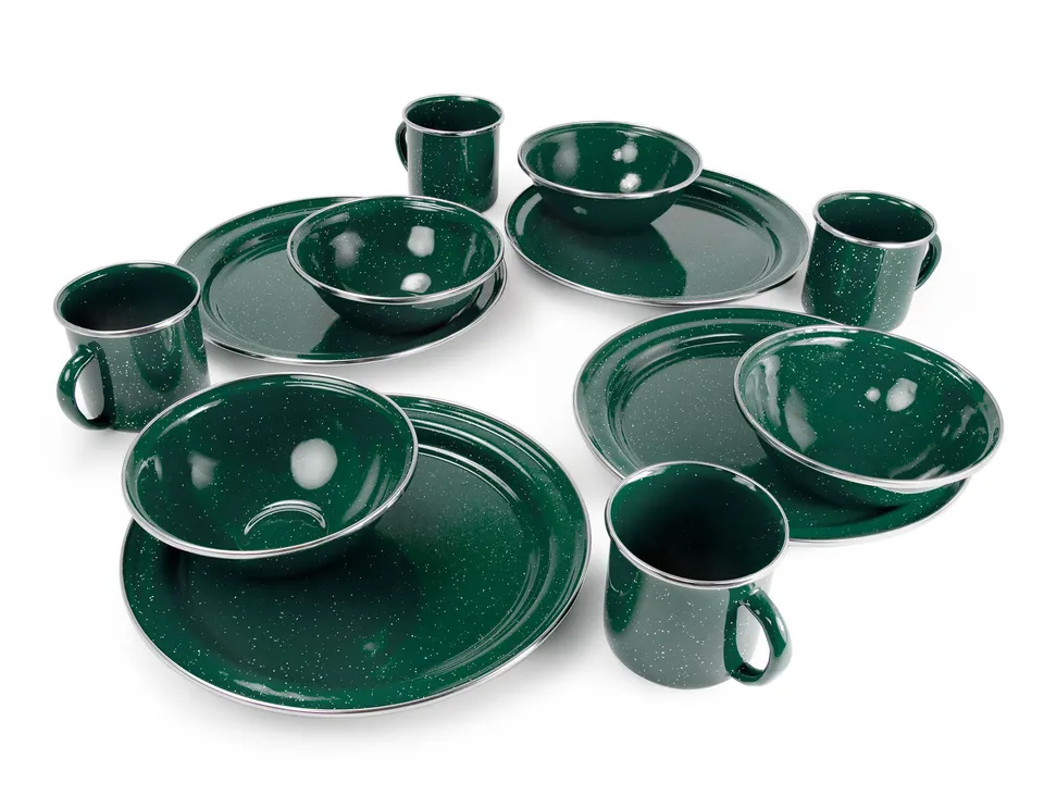 GSI Pioneer service table émaillé 12 pcs 4 pers