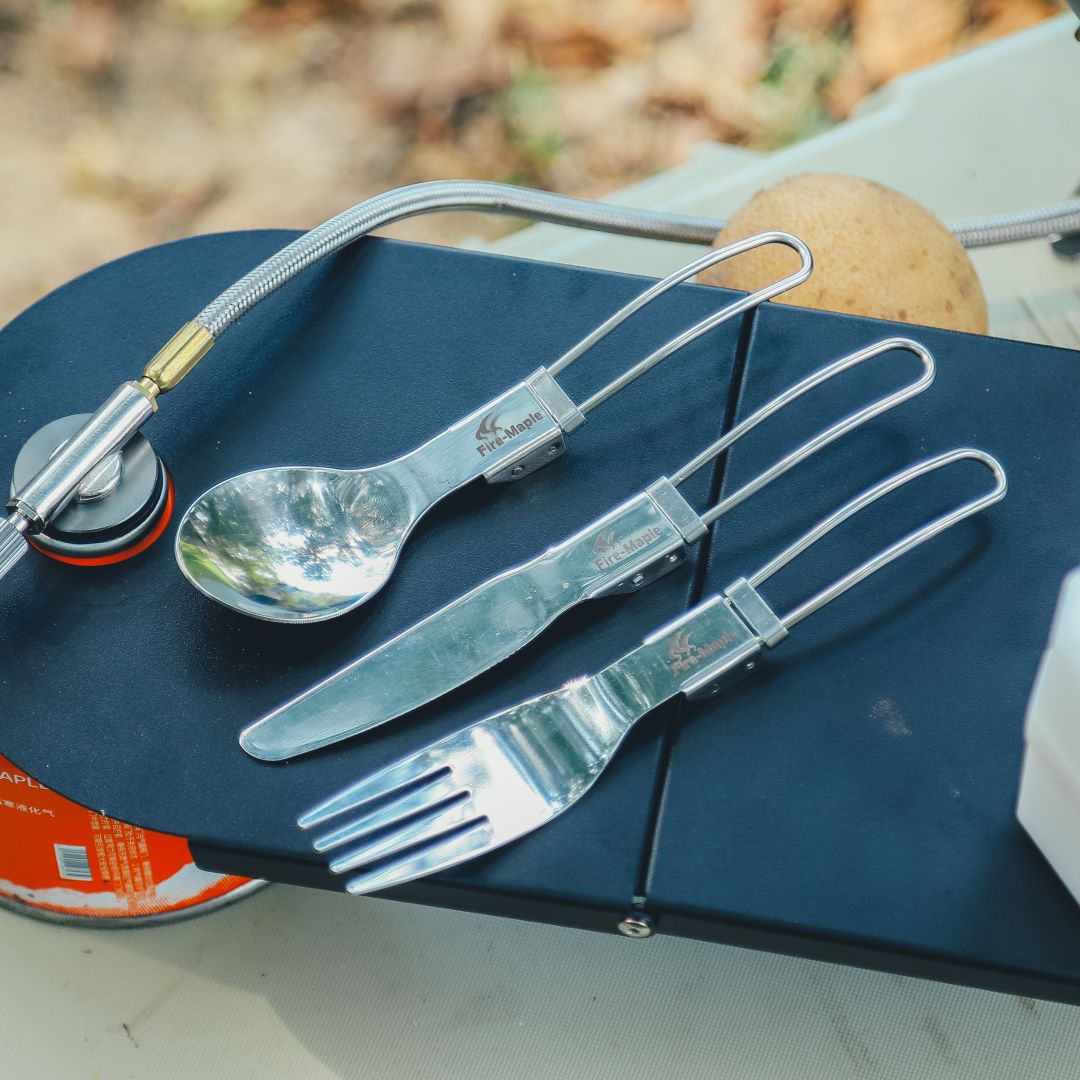 FireMaple FMT-803 Set couverts pliants inox camping