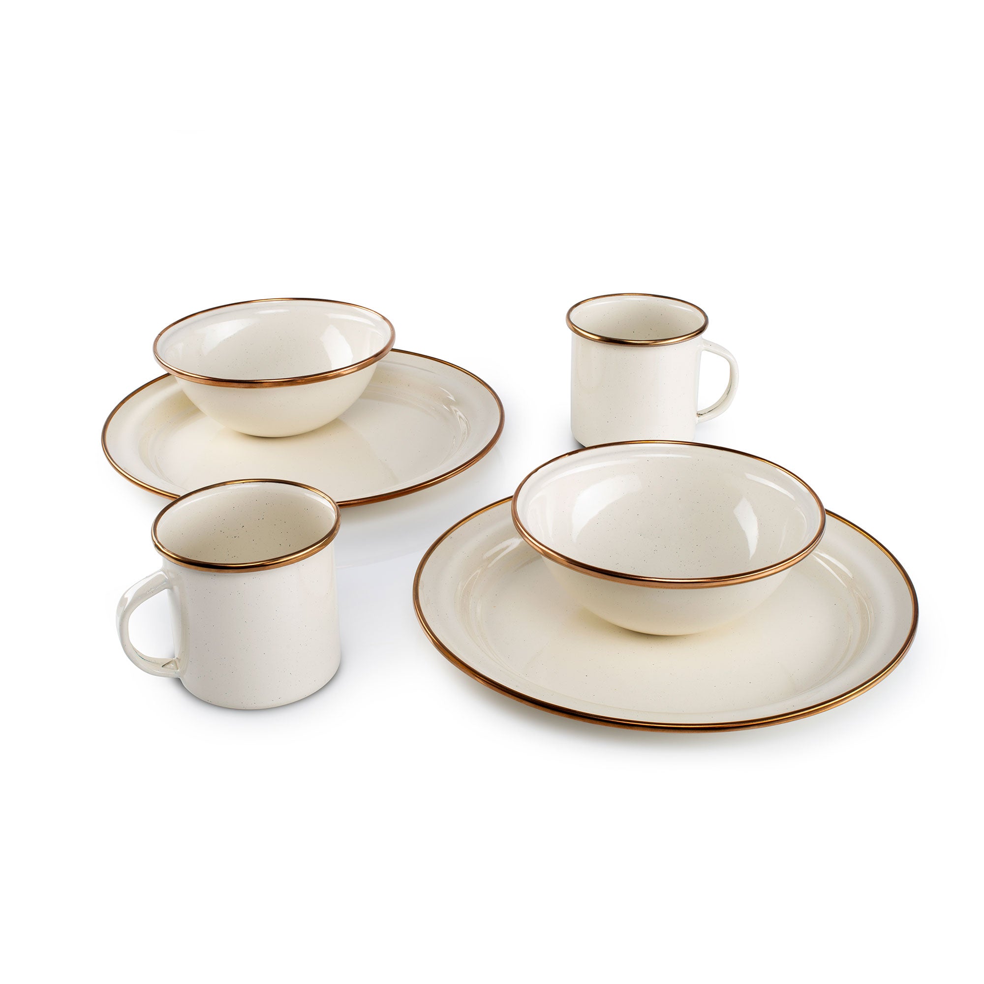 GSI Enamelware Mesa Service 2 Personnes Émail