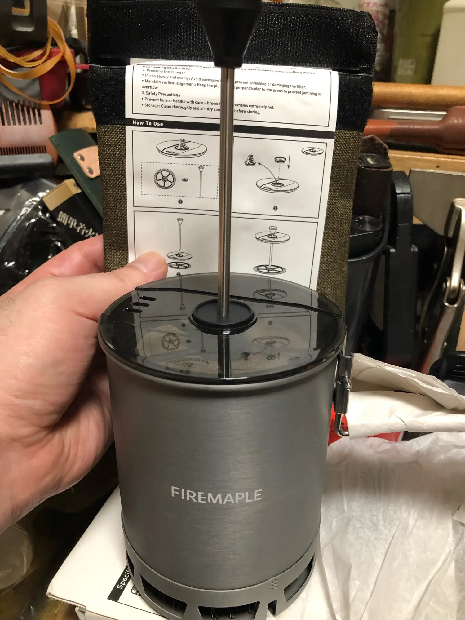 FireMaple Petrel G3 Filtre Piston Cafe Bivouac