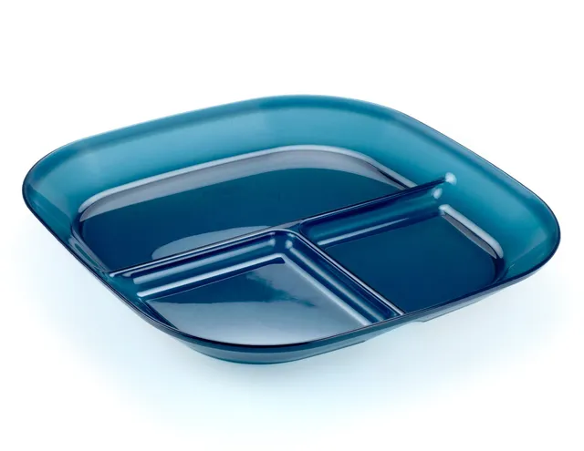 GSI Infinity Assiette Compartimentée Bleue Légère